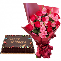 Mothers Day Flower with Cake to Cavite