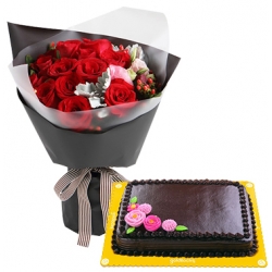 send flower with cake to manila