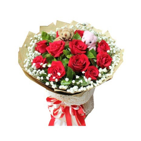 12 Red Roses Bouquet